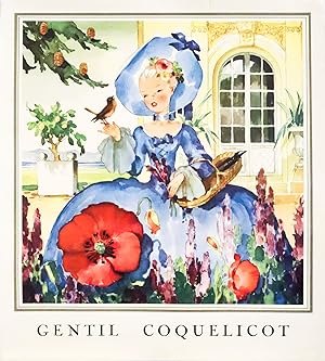1954 French Music poster - Gentil Coquelicot