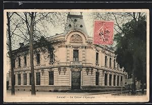 Carte postale Laval, La Caisse d`Epargne