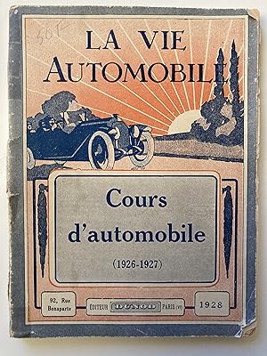 Cours d'automobile (1926-1927).