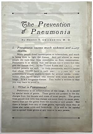 The Prevention of Pneumonia
