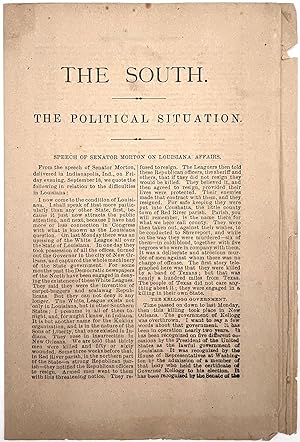 The South. The Political Situation