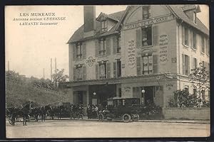 Carte postale Les Mureaux, Anxienne maison Cherence, Hotel de la Gare