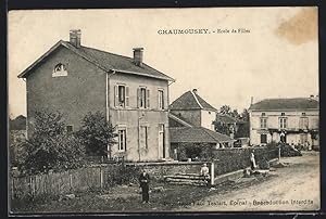 Carte postale Chaumousey, Ecole de Filles