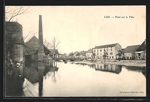Carte postale Lux, Pont sur la Tille