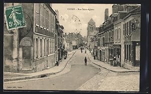 Carte postale Cosne, Rue Saint-Agnon