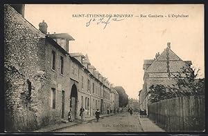 Carte postale Saint-Étienne-du-Rouvray, Rue Gambetta, L`Orphelinat