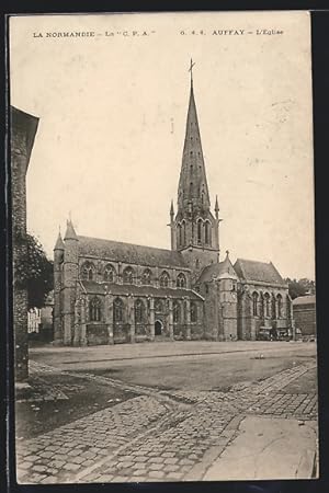 Carte postale Auffay, L`Église
