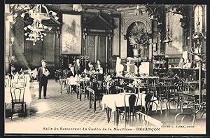 Carte postale Besancon, Salle du Restaurant du Casino de la Mouillere, vue intérieure