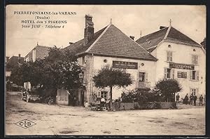 Carte postale Pierrefontaine-les-Varans, Hotel des 3 Pigeons, Jean Juif