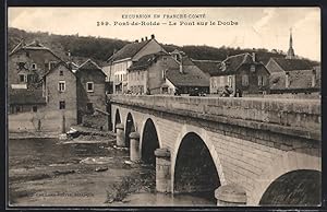 Carte postale Pont-de-Roide, Le Pont sur le Doubs