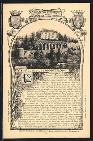 Carte postale Nontron, Château de Nontron
