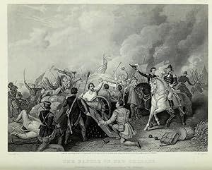 The Battle of New Orleans,1868 Historical Battle Print