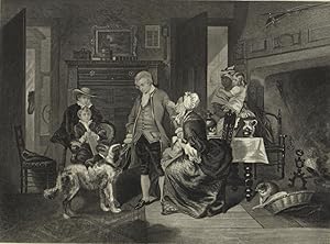 Washington's Interview with his Mother,1868 Historical Portrait Print