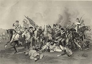 The Battle of Camden,1868 Historical Americana Battle Print