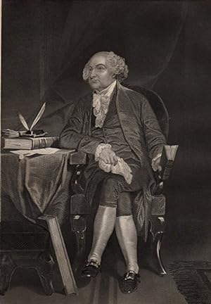 John Adams ,1868 Historical Americana Portrait Print