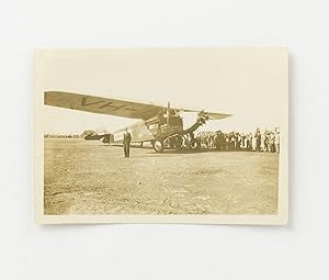 A vintage photograph of the aeroplane 'Southern Sky' (VH-UMH), one of several Avro 618 Ten aircra...