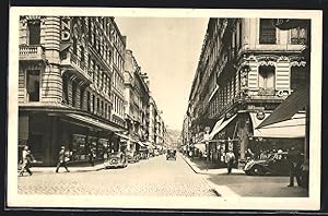 Carte postale Lyon, Rue de l`Hôtel de Ville