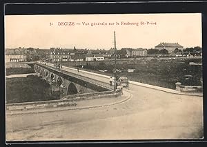 Carte postale Decize, Vue générale sur le Faubourg St-Privé