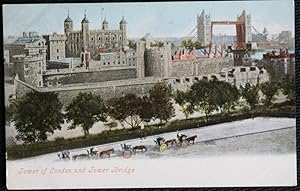 Tower Bridge Vintage Valentine's Published Postcard