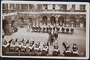 Whitehall Changing The Guard Real Photo Postcard