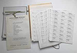 Etiketten zur Kosmos-Pflanzenmappe, Mappe mit Blanco-Hüllen und Hunderten Etiketten nach der Nome...