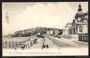 Carte postale Le Havre, Le Boulevard Maritime et le Nouveau Casino