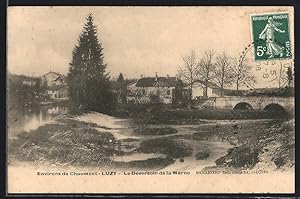 Carte postale Luzy, Le Déversoir de la Marne