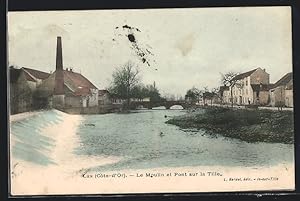 Carte postale Lux, Le Moulin et Pont sur la Tille