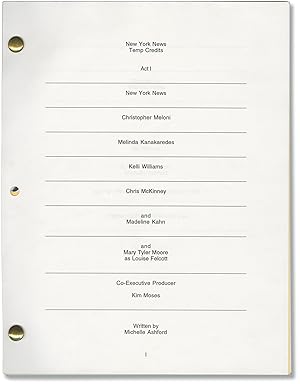 New York News (Original screenplay for the pilot episode of the 1995 television series)