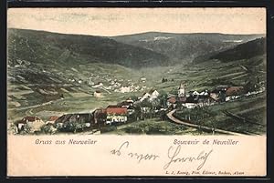 Carte postale Neuweiler, vue générale aérienne