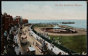 Tram Margate Fort Bandstand Pier 1910 Postcard