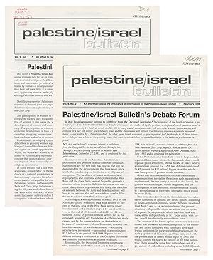 Palestine/Israel Bulletin (2 issues)