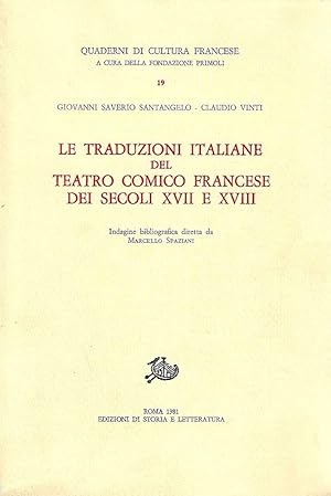 Le traduzioni italiane del teatro comico francese dei secoli XVII e XVIII