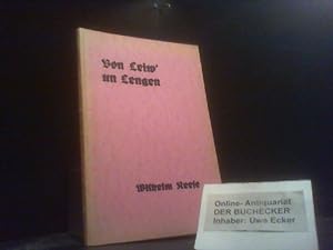 Von Leiw un Lengen : Plattdeutsche Gedichte.