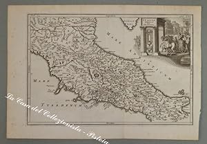 ITALIA - DALMAZIA. 1731. ITALIA MEDIA SIVE PROPRIA. Acquaforte tratta dall'opera di A. Cellarius