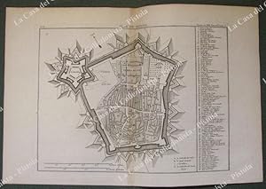 MODENA. ANNO 1796. "Plan de Modene". Da "Voyage en Italie" di J.J. De La Lande, Parigi 1786.