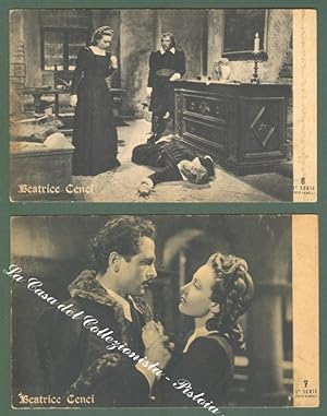 CINEMA. Film Beatrice Cenci. Due cartoline d'epoca.