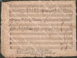 BELLINI VINCENZO (Catania 1801 - Puteaux, Francia 1835). Insigne compositore italiano. Partitura ...