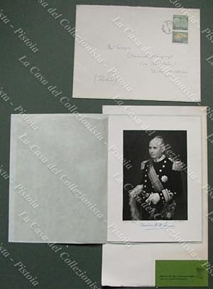 TOMAS AMERICO (1894-1987). Presidente del Portogallo dal 1958 al 1974. Firma su sua foto + busta ...