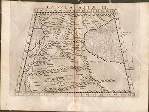 ASIA CAUCASO.Tolomeo Ptolomey. GEOGRAPHIA CL.TOLEMAEI ALEXANDRINI, Valgrisi 1562