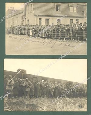 GERMANIA. OHRDRUF. Lager, prigionieri militari. 2 cartoline d'epoca spedite in fanchigia nel 1914...