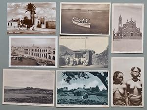 AFRICA ORIENTALE ITALIANA. Otto cartoline d'epoca anni trenta.