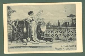 BRIGATA SPECIALISTI. 3'Â° REGG. GENIO. Cartolina d'epoca non viaggiata, inizio 1900.