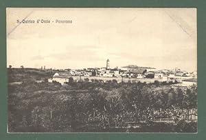 Toscana. S. QUIRICO D'ORCIA, Siena. Panorama. Cartolina d'epoca non viaggiata, circa 1920.