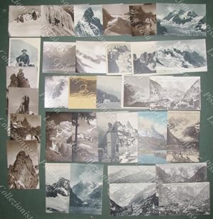 MONTE BIANCO-COURMAYEUR. 33 cartoline d'epoca (13 viaggiate)