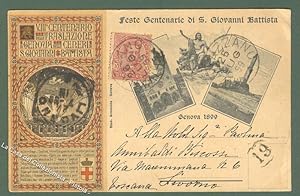 GENOVA 1899. Feste Centenarie di S. Giovanni Battista. Cartolina d'epoca.