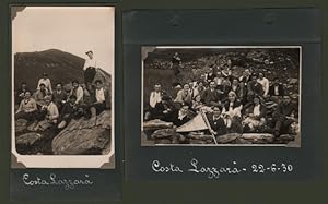 ALPI COZIE, Costa LazzarÃ, Torino. Due cartoline fotografiche del 1930