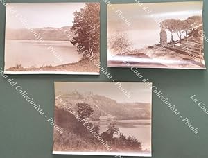 ALBANO-NEMI-GENZANO. Tre foto originali all'albumina (circa 1880-90)