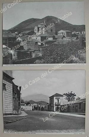 Sicilia. NICOLOSI. 2 fotografie originali realizzate dallo Studio Brogi attorno al 1920