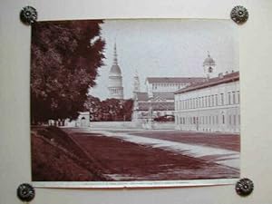 Piemonte. NOVARA. Largo Bellini e veduta di S. Gaudenzio. Fotografia originale Alinari, databile ...